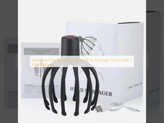 Απολαύστε τα οφέλη της ασημένιας συσκευής μασάζ σώματος με 2 μπαταρίες AAA