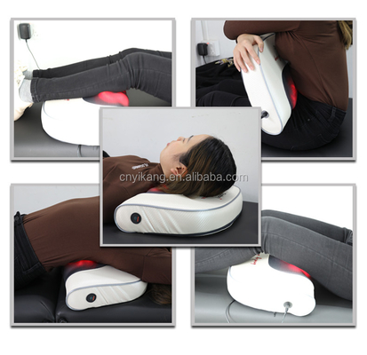 3D Kneading Shiatsu μασαζικό μαξιλάρι με θερμότητα ρυθμιζόμενη ένταση