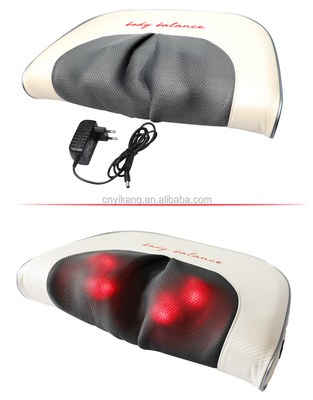 3D Kneading Shiatsu μασαζικό μαξιλάρι με θερμότητα ρυθμιζόμενη ένταση