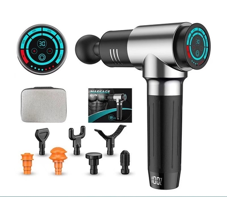 60db LCD οθόνη αφής Percussion μασάζ μαύρο επαναφορτιζόμενο μίνι μασάζ